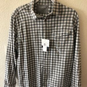 NWT Calvin Klein Flannel Button Down